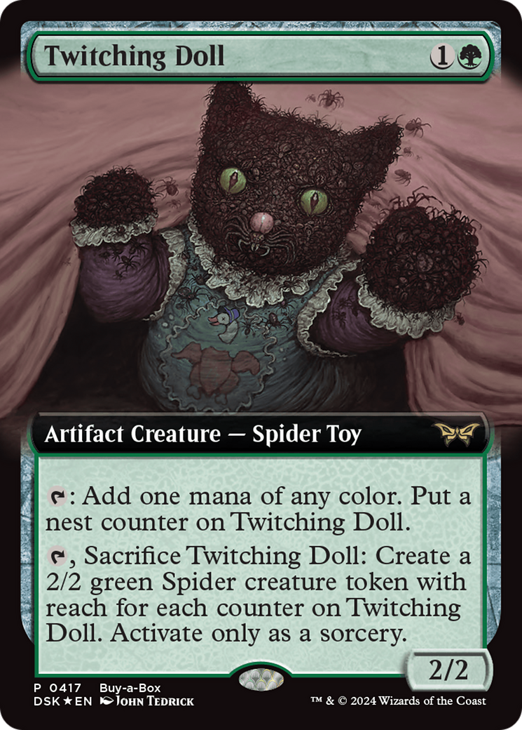 Twitching Doll (Extended Art) (Buy-a-box) [Duskmourn: House of Horror Promos] | Jomio and Rueliete's Cards and Comics