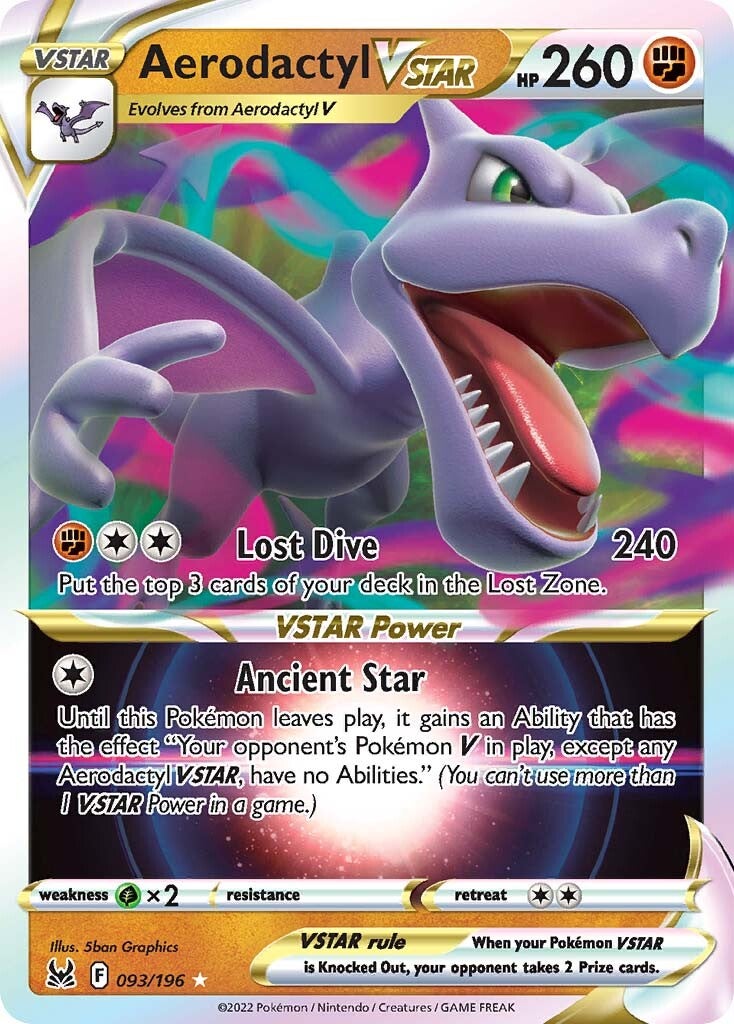 Aerodactyl VSTAR (093/196) [Sword & Shield: Lost Origin] | Jomio and Rueliete's Cards and Comics