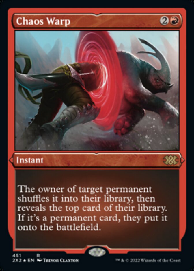 Chaos Warp (Foil Etched) [Double Masters 2022] | Jomio and Rueliete's Cards and Comics