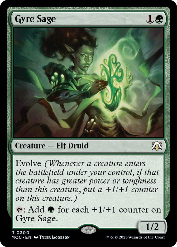 Gyre Sage [March of the Machine Commander] | Jomio and Rueliete's Cards and Comics
