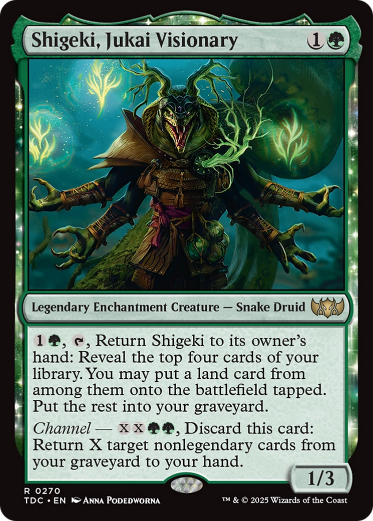 Shigeki, Jukai Visionary [Tarkir: Dragonstorm Commander] | Jomio and Rueliete's Cards and Comics