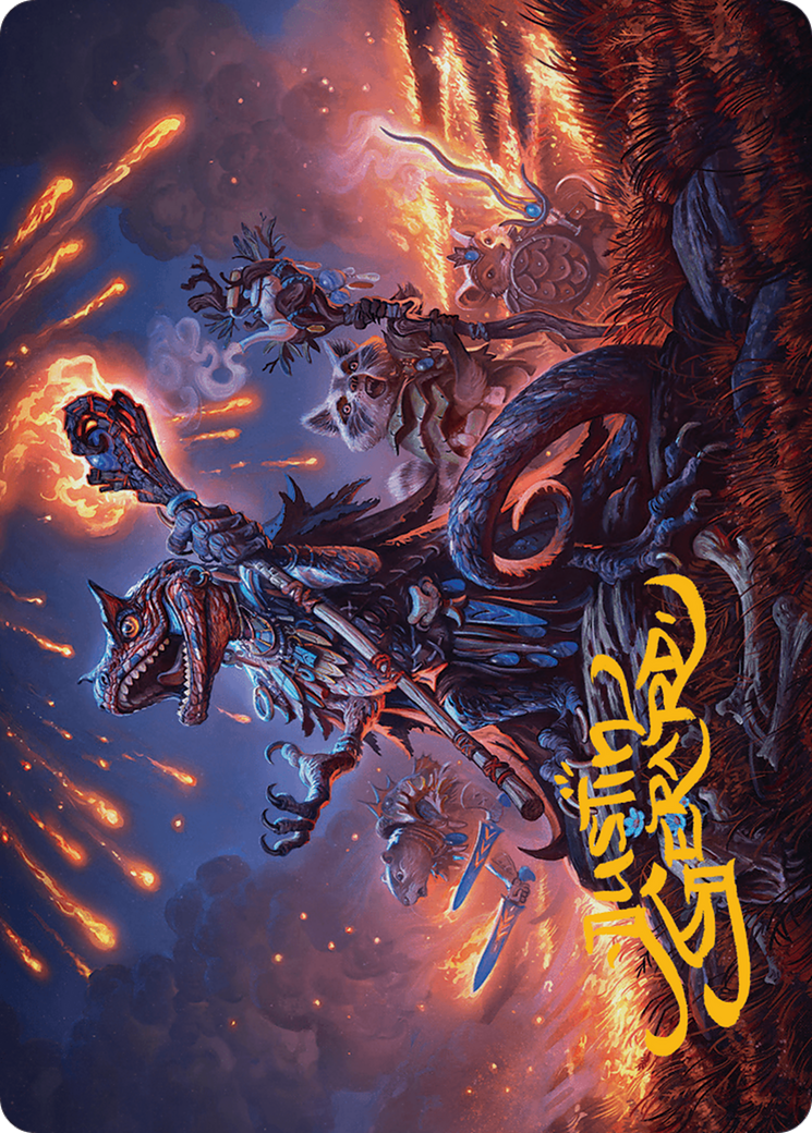Valley Flamecaller Art Card (Gold-Stamped Signature) [Bloomburrow Art Series] | Jomio and Rueliete's Cards and Comics