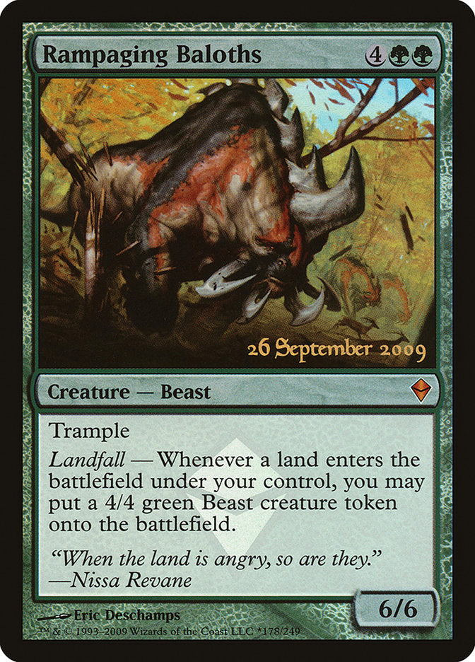 Rampaging Baloths [Zendikar Prerelease Promos] | Jomio and Rueliete's Cards and Comics