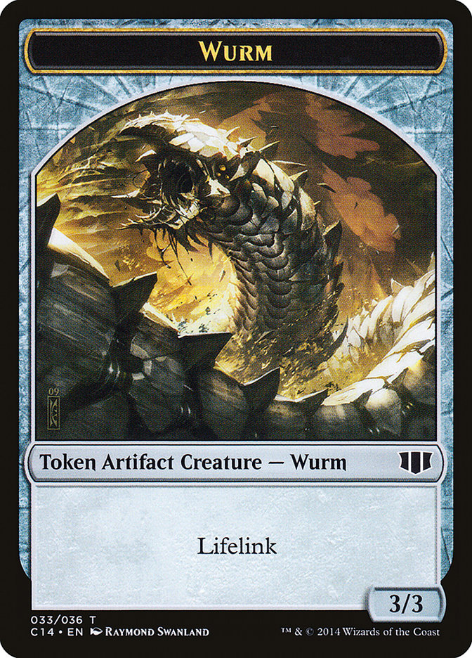 Wurm (033/036) // Goat Double-Sided Token [Commander 2014 Tokens] | Jomio and Rueliete's Cards and Comics