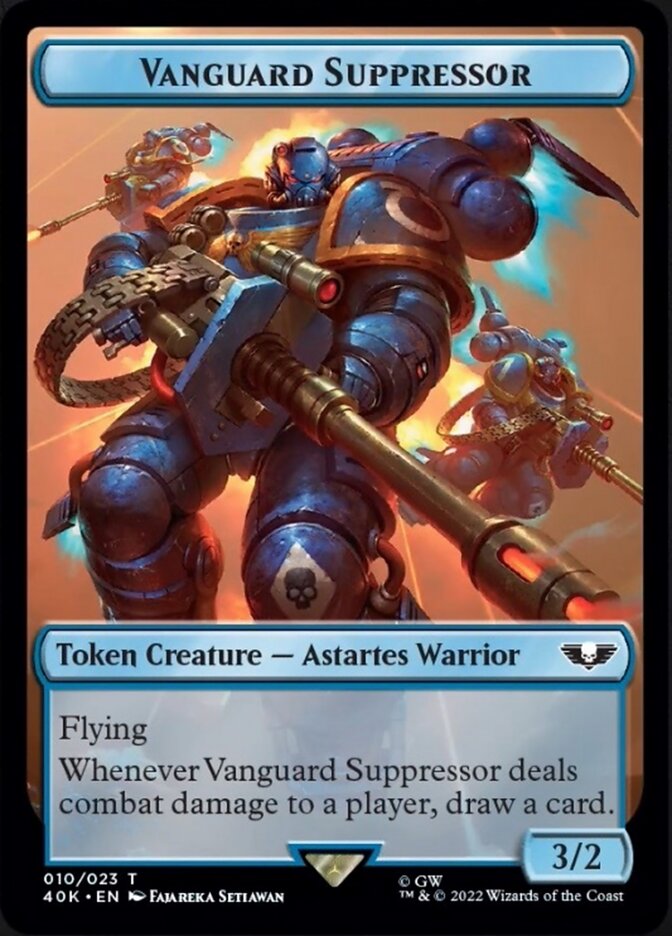 Soldier (004) // Vanguard Suppressor Double-Sided Token [Warhammer 40,000 Tokens] | Jomio and Rueliete's Cards and Comics