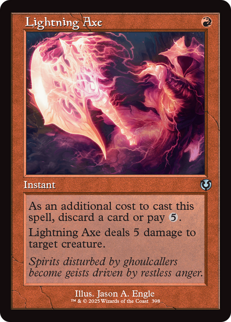 Lightning Axe (Retro Frame) [Innistrad Remastered] | Jomio and Rueliete's Cards and Comics