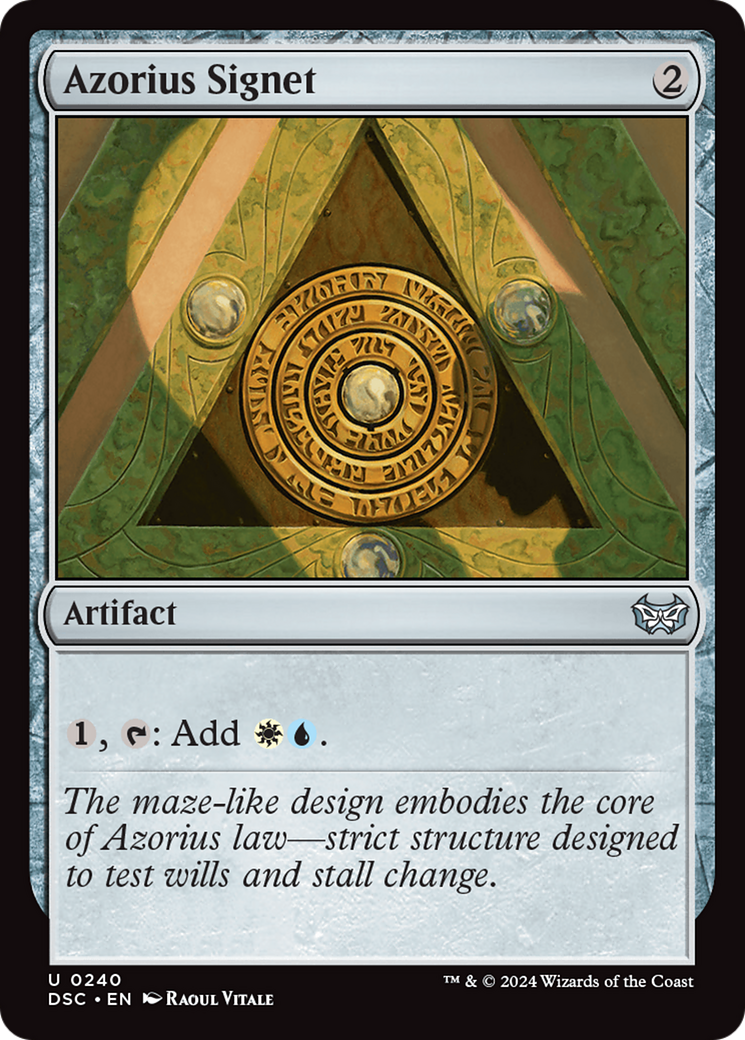 Azorius Signet [Duskmourn: House of Horror Commander] | Jomio and Rueliete's Cards and Comics