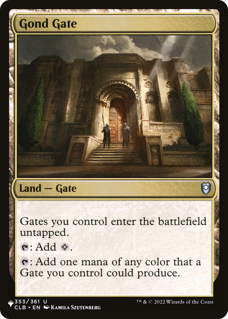 Gond Gate [The List] | Jomio and Rueliete's Cards and Comics