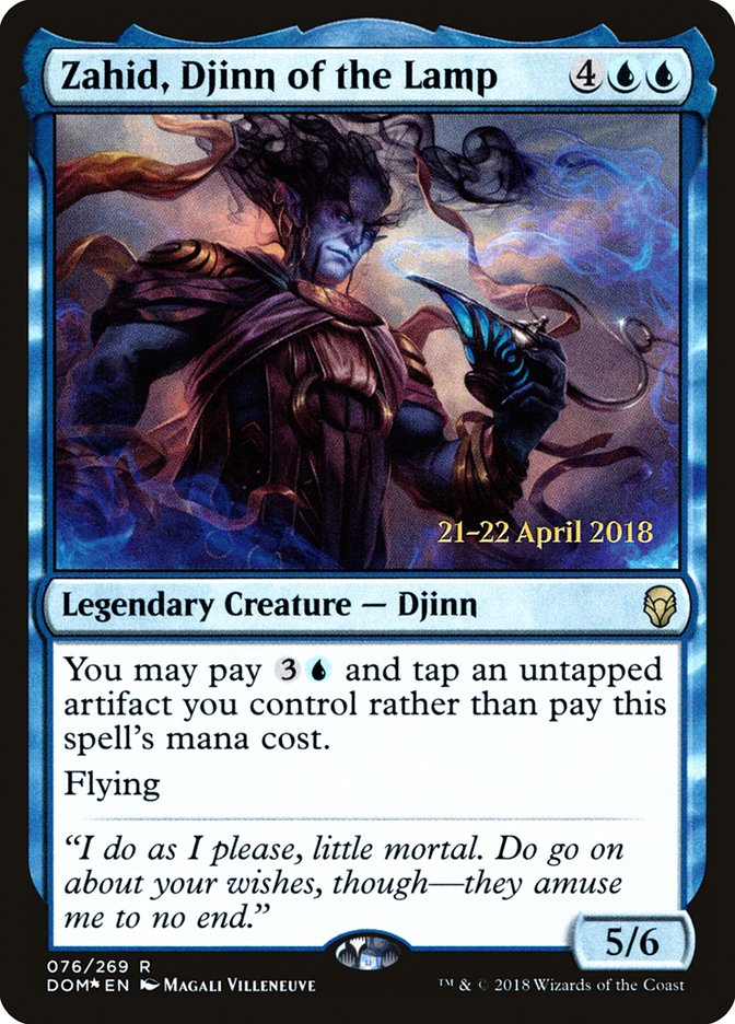 Zahid, Djinn of the Lamp [Dominaria Prerelease Promos] | Jomio and Rueliete's Cards and Comics