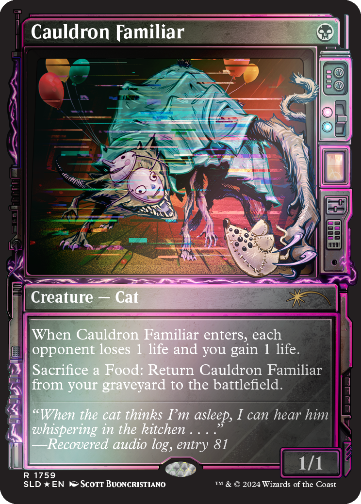 Cauldron Familiar (Rainbow Foil) [Secret Lair Drop Series] | Jomio and Rueliete's Cards and Comics