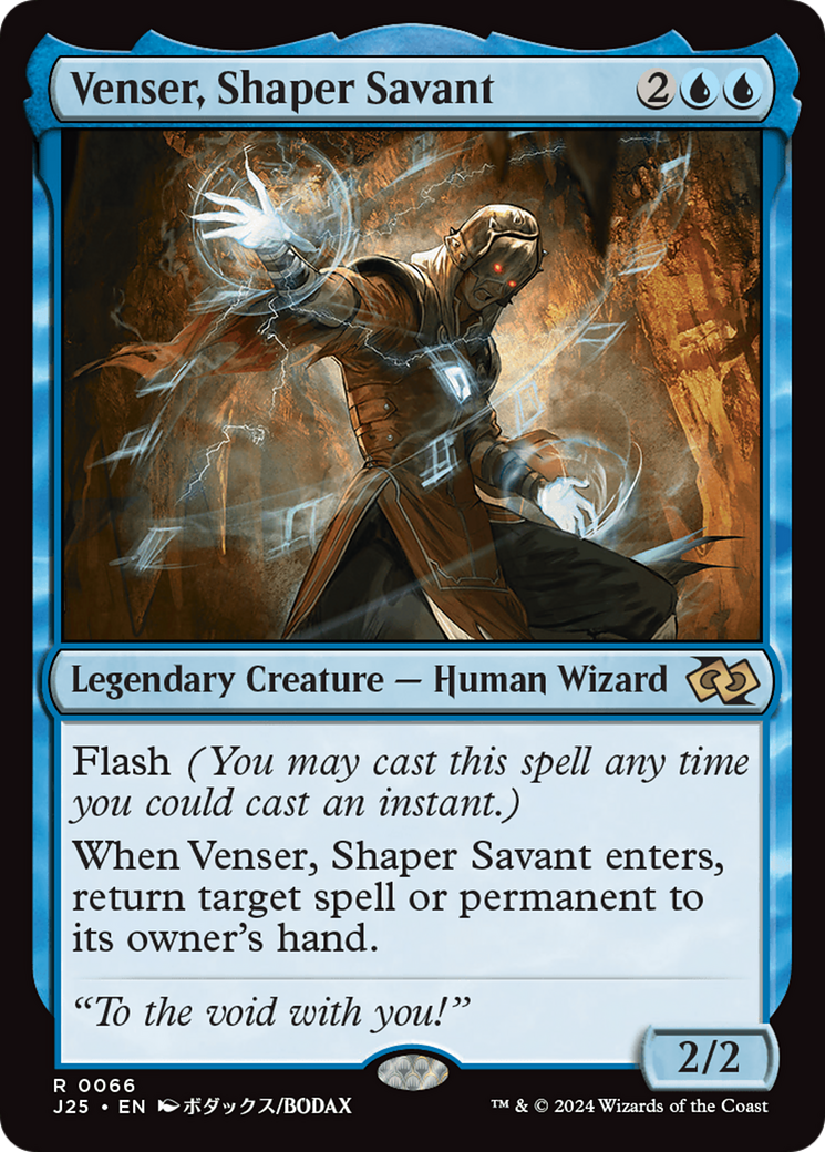 Venser, Shaper Savant (Anime) [Foundations Jumpstart] | Jomio and Rueliete's Cards and Comics