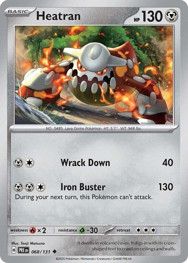 Heatran (068/131) [Scarlet & Violet: Prismatic Evolutions] | Jomio and Rueliete's Cards and Comics