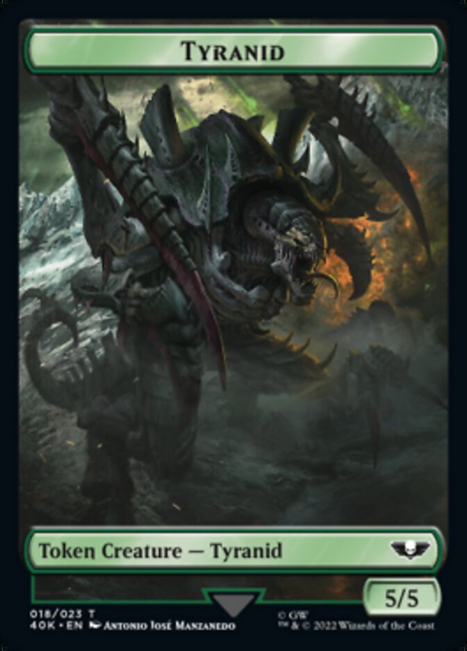 Tyranid (017) // Tyranid (018) Double-Sided Token (Surge Foil) [Warhammer 40,000 Tokens] | Jomio and Rueliete's Cards and Comics