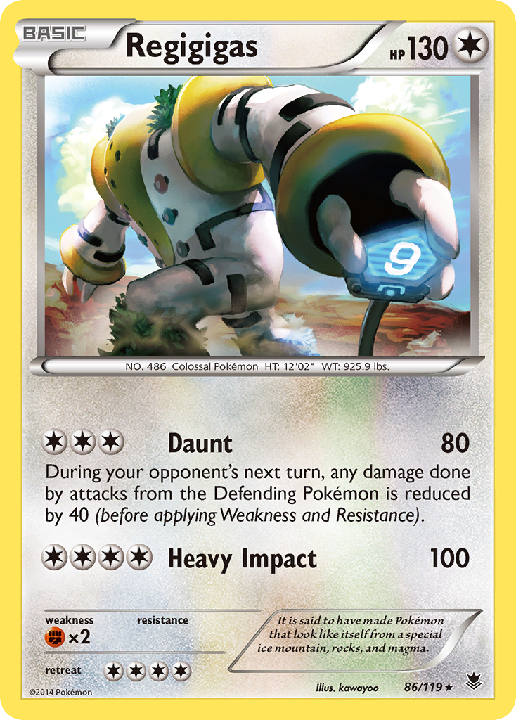 Regigigas (86/119) [XY: Phantom Forces] | Jomio and Rueliete's Cards and Comics