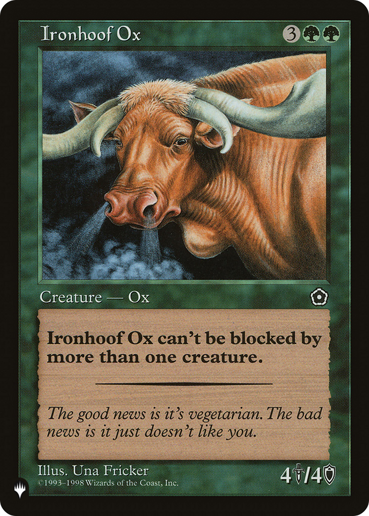 Ironhoof Ox [The List] | Jomio and Rueliete's Cards and Comics