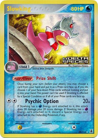 Slowking (28/113) (Stamped) [EX: Delta Species] | Jomio and Rueliete's Cards and Comics