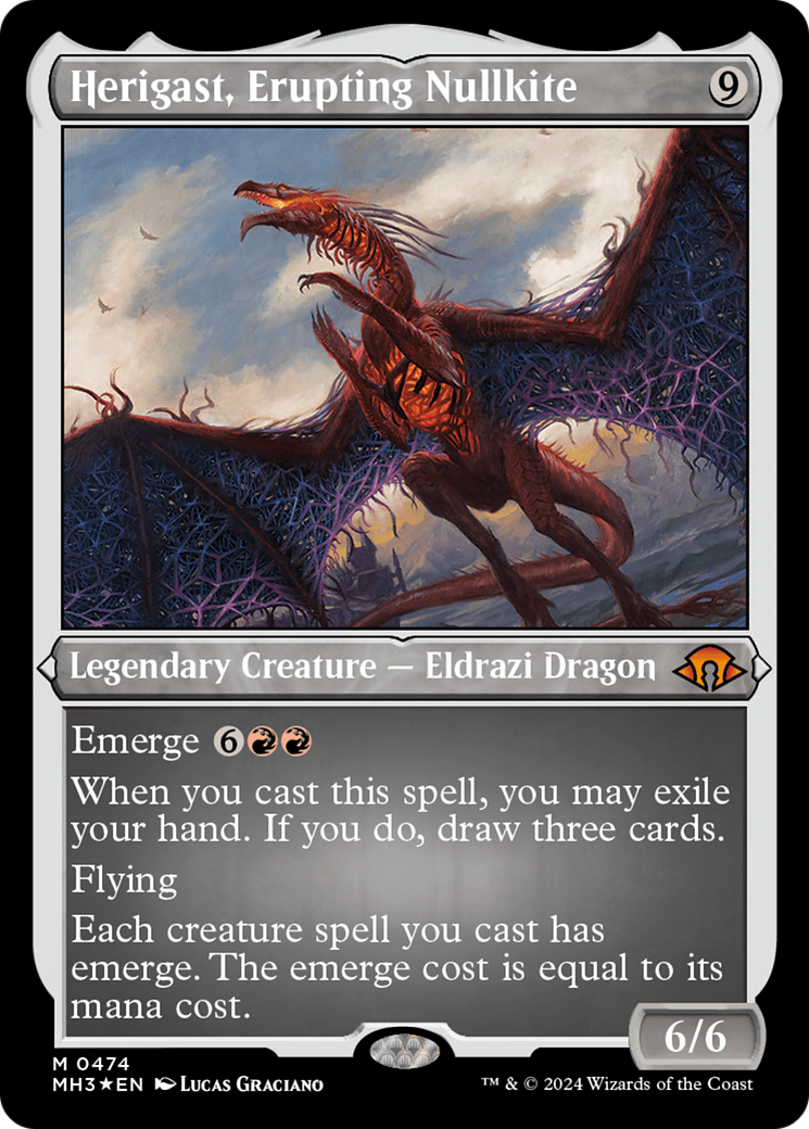 Herigast, Erupting Nullkite (Foil Etched) [Modern Horizons 3] | Jomio and Rueliete's Cards and Comics