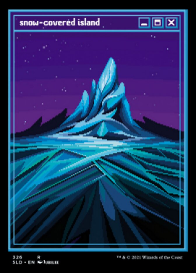 Snow-Covered Island (326) [Secret Lair Drop Series] | Jomio and Rueliete's Cards and Comics