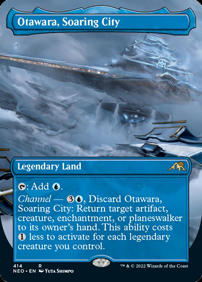 Otawara, Soaring City (Borderless Alternate Art) [Kamigawa: Neon Dynasty] | Jomio and Rueliete's Cards and Comics