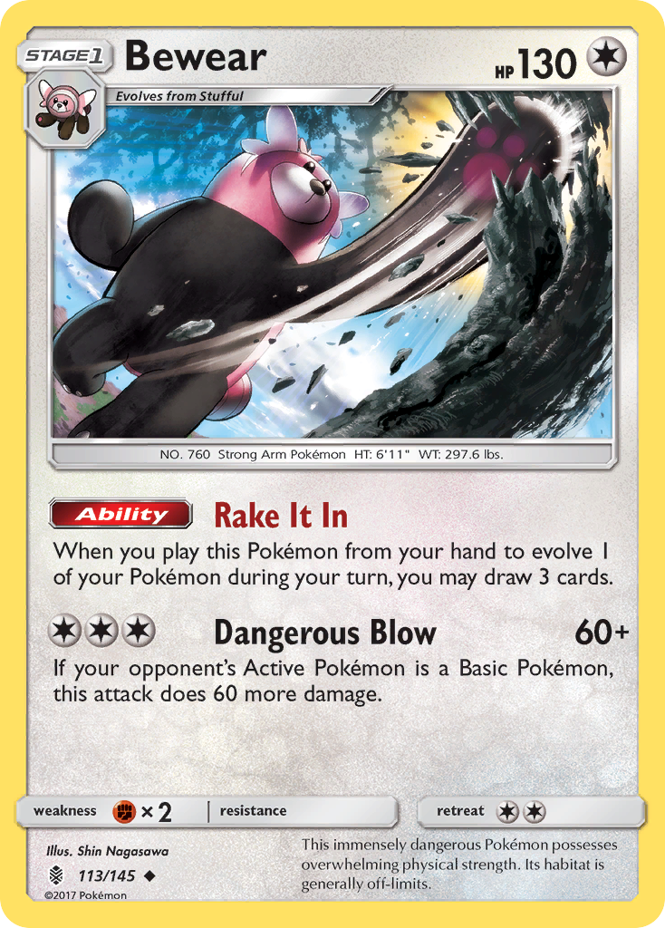 Bewear (113/145) [Sun & Moon: Guardians Rising] | Jomio and Rueliete's Cards and Comics