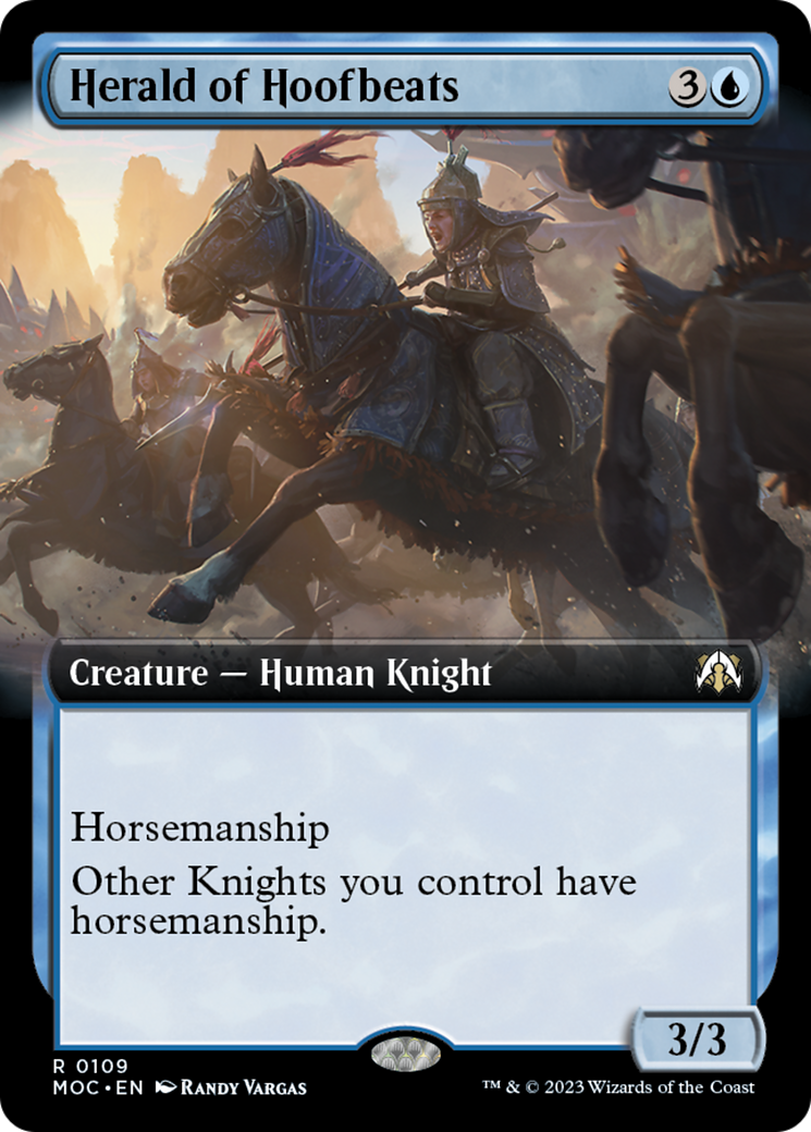 Herald of Hoofbeats (Extended Art) [March of the Machine Commander] | Jomio and Rueliete's Cards and Comics