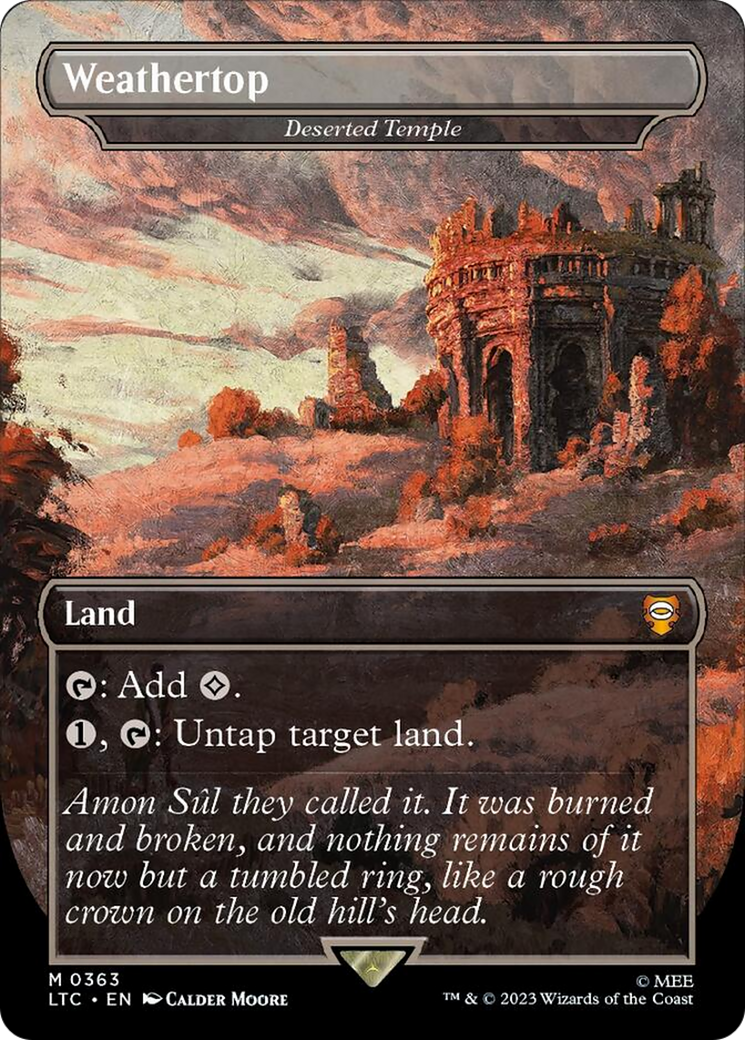 Weathertop - Deserted Temple [The Lord of the Rings: Tales of Middle-Earth Commander] | Jomio and Rueliete's Cards and Comics