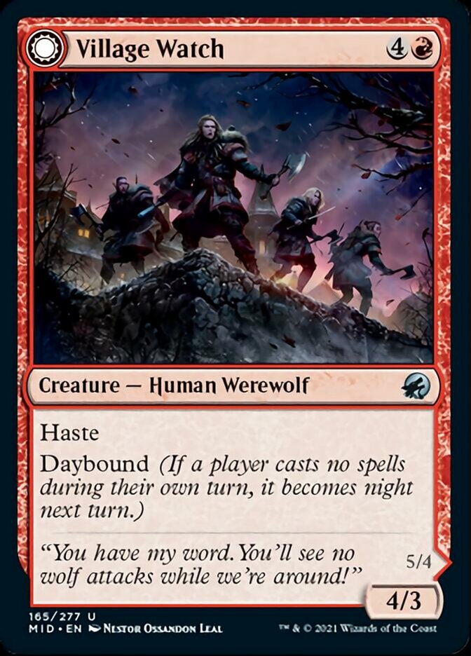 Village Watch // Village Reavers [Innistrad: Midnight Hunt] | Jomio and Rueliete's Cards and Comics