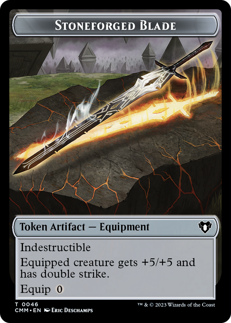 Stoneforged Blade Token [Commander Masters Tokens] | Jomio and Rueliete's Cards and Comics