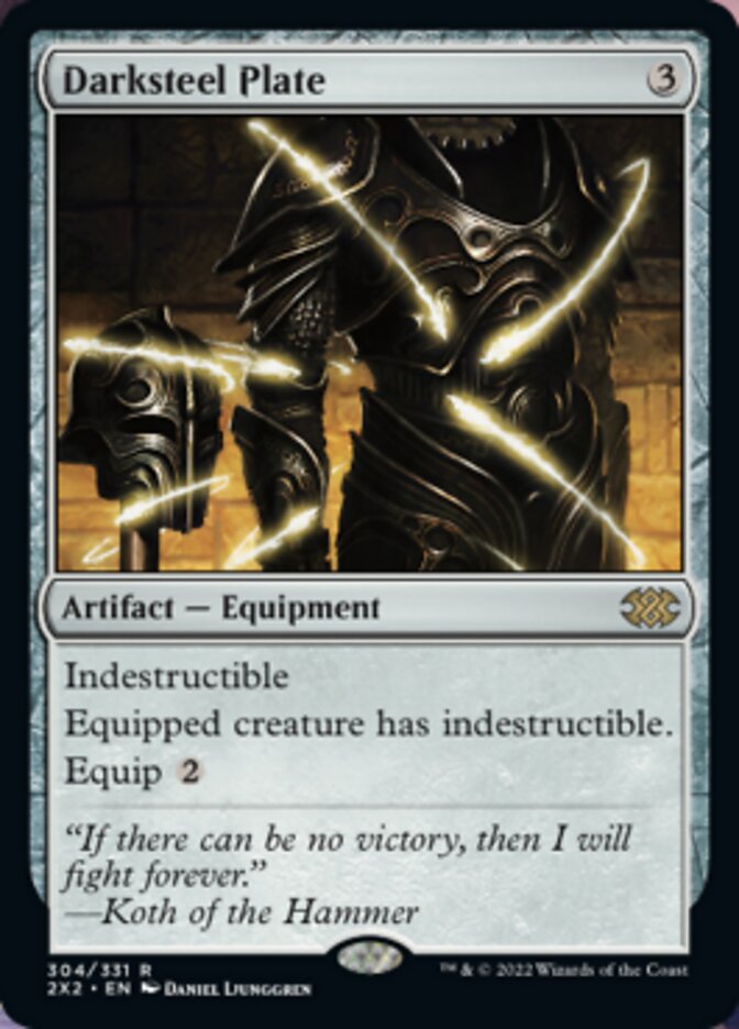 Darksteel Plate [Double Masters 2022] | Jomio and Rueliete's Cards and Comics