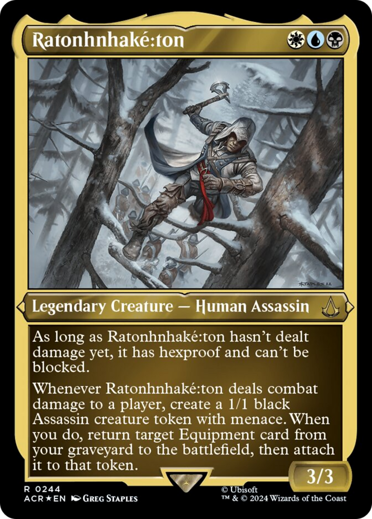 Ratonhnhake:ton (Foil Etched) [Assassin's Creed] | Jomio and Rueliete's Cards and Comics