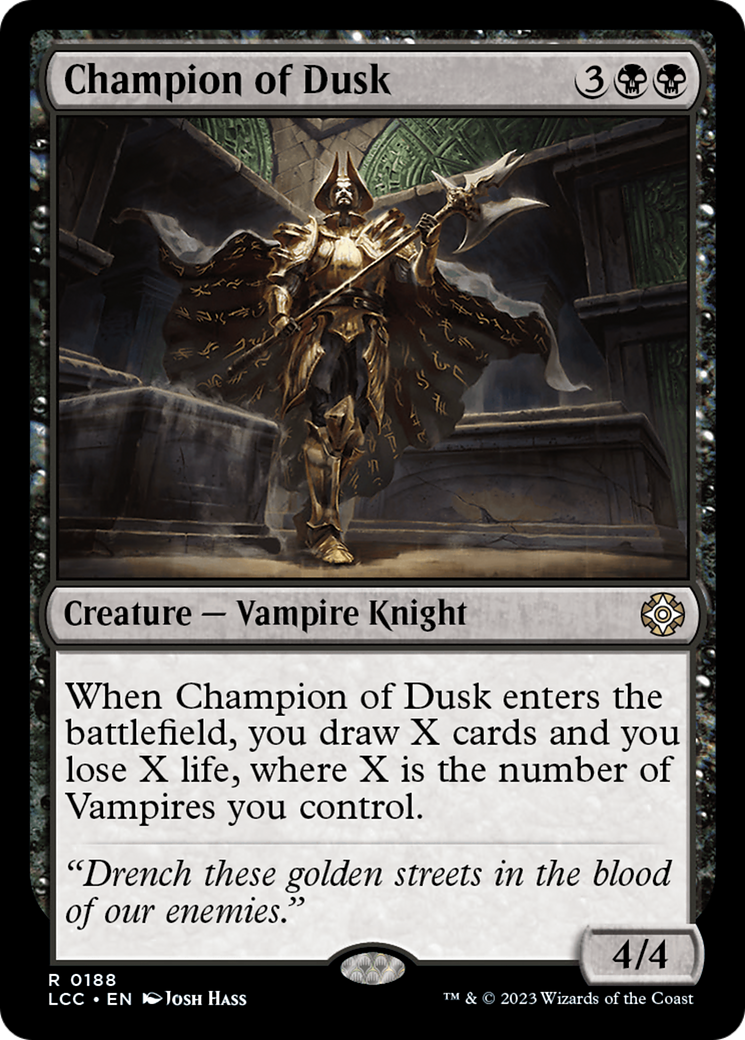 Champion of Dusk [The Lost Caverns of Ixalan Commander] | Jomio and Rueliete's Cards and Comics