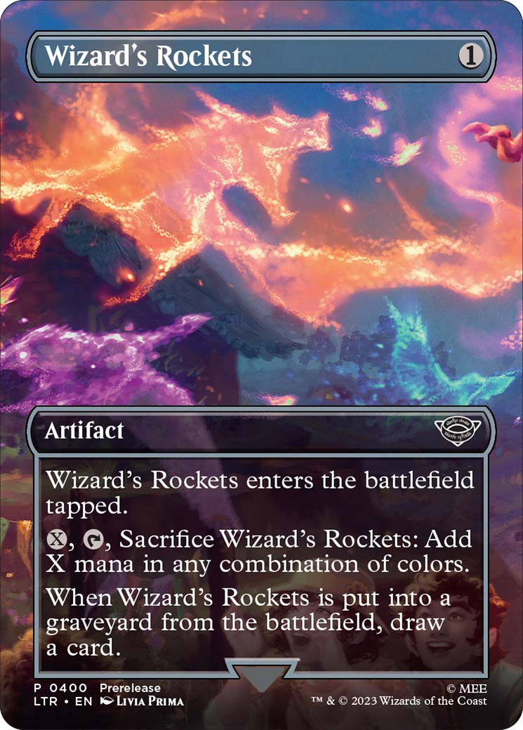 Wizard's Rockets (Borderless Alternate Art) [The Lord of the Rings: Tales of Middle-Earth] | Jomio and Rueliete's Cards and Comics