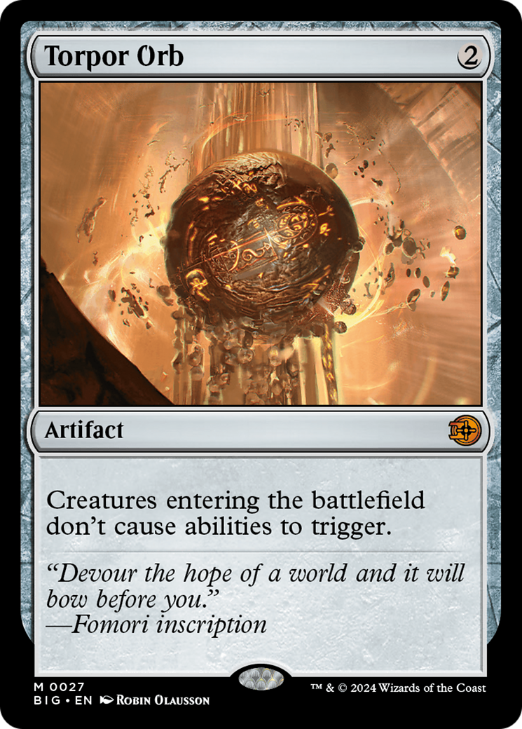 Torpor Orb [Outlaws of Thunder Junction: The Big Score] | Jomio and Rueliete's Cards and Comics