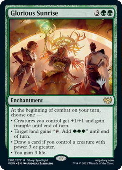 Glorious Sunrise (Promo Pack) [Innistrad: Crimson Vow Promos] | Jomio and Rueliete's Cards and Comics