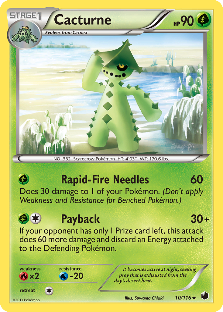 Cacturne (10/116) [Black & White: Plasma Freeze] | Jomio and Rueliete's Cards and Comics