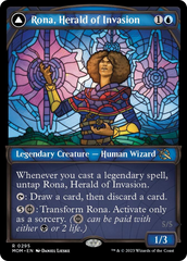 Rona, Herald of Invasion // Rona, Tolarian Obliterator (Showcase Planar Booster Fun) [March of the Machine] | Jomio and Rueliete's Cards and Comics