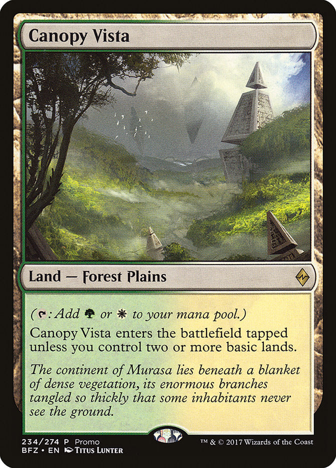 Canopy Vista (Promo) [Standard Showdown Promos] | Jomio and Rueliete's Cards and Comics