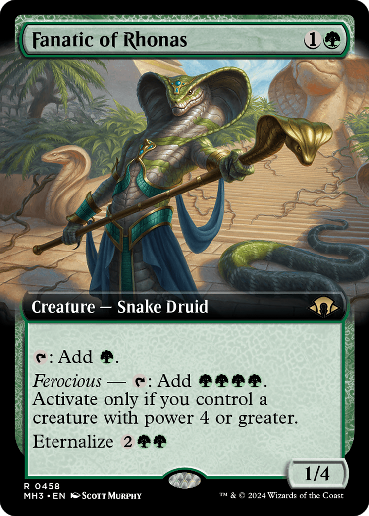 Fanatic of Rhonas (Extended Art) [Modern Horizons 3] | Jomio and Rueliete's Cards and Comics