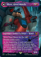 Slicer, Hired Muscle // Slicer, High-Speed Antagonist (Shattered Glass) [Transformers] | Jomio and Rueliete's Cards and Comics