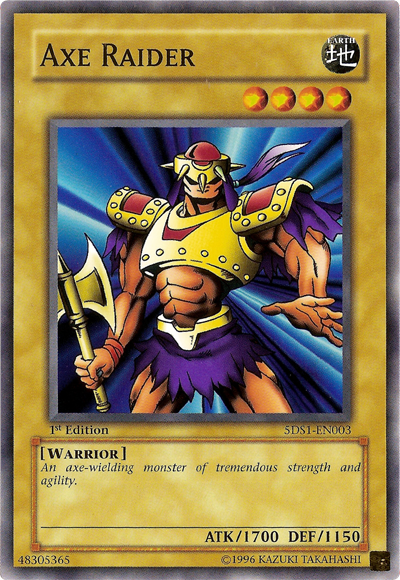 Axe Raider [5DS1-EN003] Common | Jomio and Rueliete's Cards and Comics