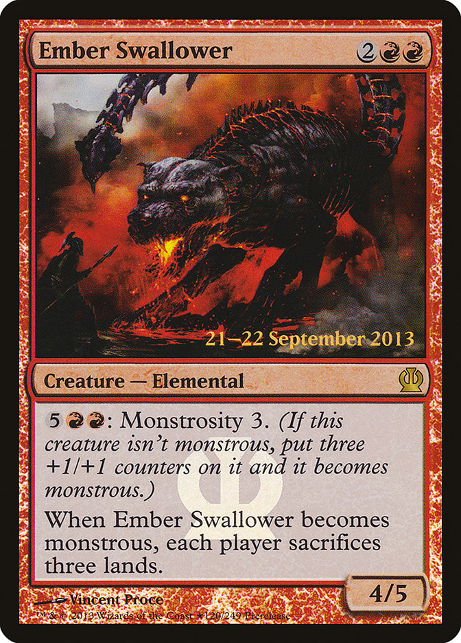 Ember Swallower [Theros Prerelease Promos] | Jomio and Rueliete's Cards and Comics