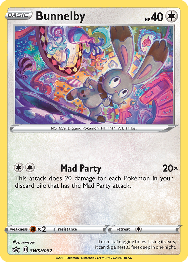 Bunnelby (SWSH082) [Sword & Shield: Black Star Promos] | Jomio and Rueliete's Cards and Comics