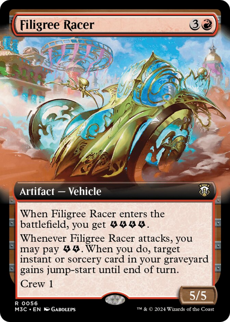 Filigree Racer (Extended Art) (Ripple Foil) [Modern Horizons 3 Commander] | Jomio and Rueliete's Cards and Comics
