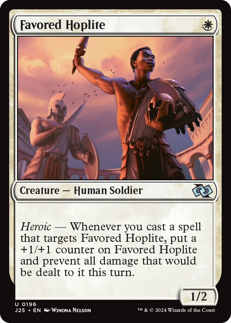 Favored Hoplite [Foundations Jumpstart] | Jomio and Rueliete's Cards and Comics