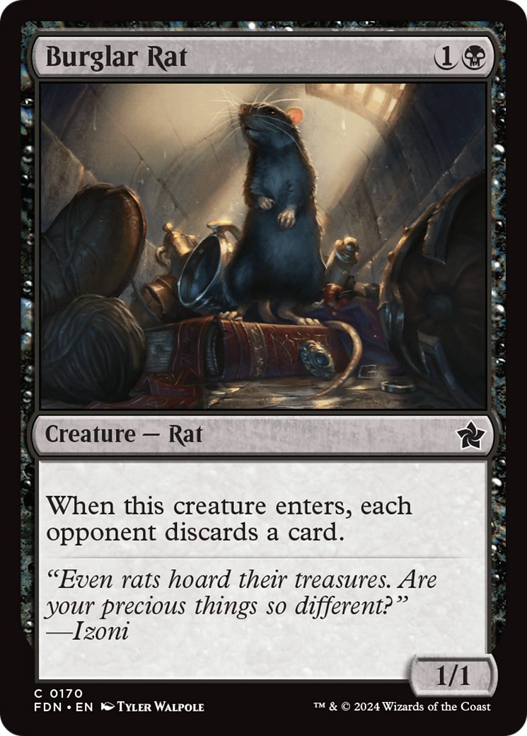 Burglar Rat [Foundations] | Jomio and Rueliete's Cards and Comics