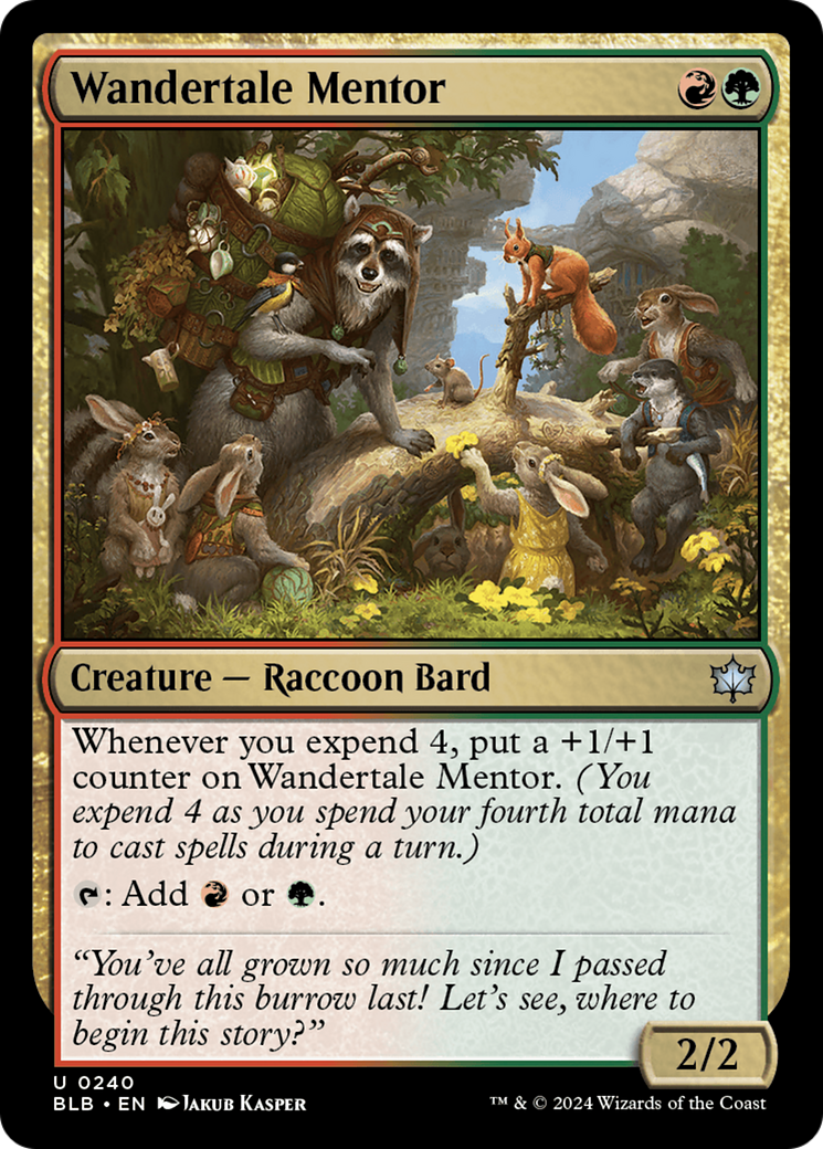 Wandertale Mentor [Bloomburrow] | Jomio and Rueliete's Cards and Comics