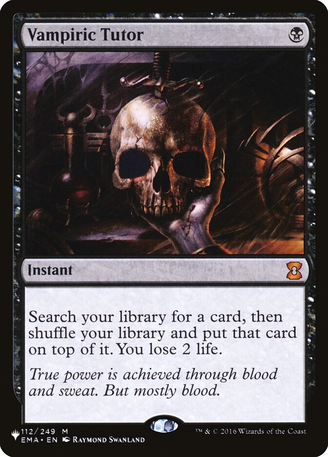 Vampiric Tutor [The List] | Jomio and Rueliete's Cards and Comics
