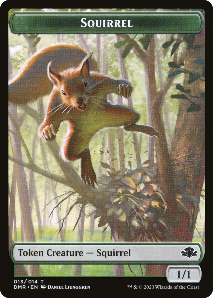 Squirrel Token [Dominaria Remastered Tokens] | Jomio and Rueliete's Cards and Comics