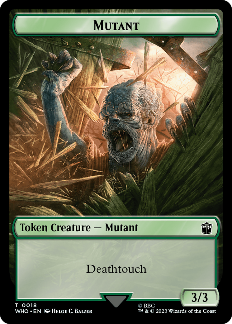 Mutant // Alien Insect Double-Sided Token [Doctor Who Tokens] | Jomio and Rueliete's Cards and Comics