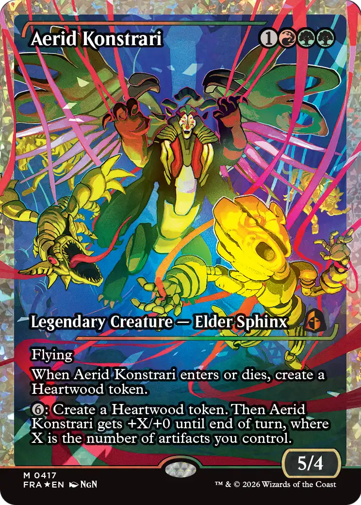 Aerid Konstrari (Showcase) (Fracture Foil) (0417) [Reality Fracture] | Jomio and Rueliete's Cards and Comics